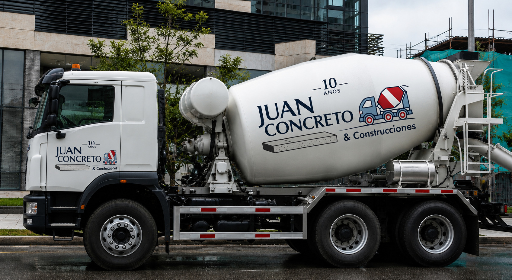 Mixer oficial de Juan Concreto para venta de concreto en Bogotá