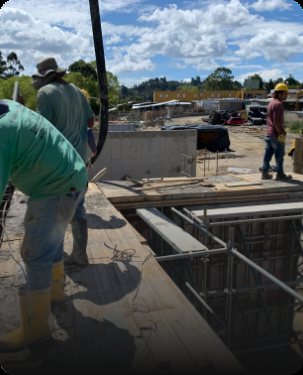 Concreto fluido para descarga en obra